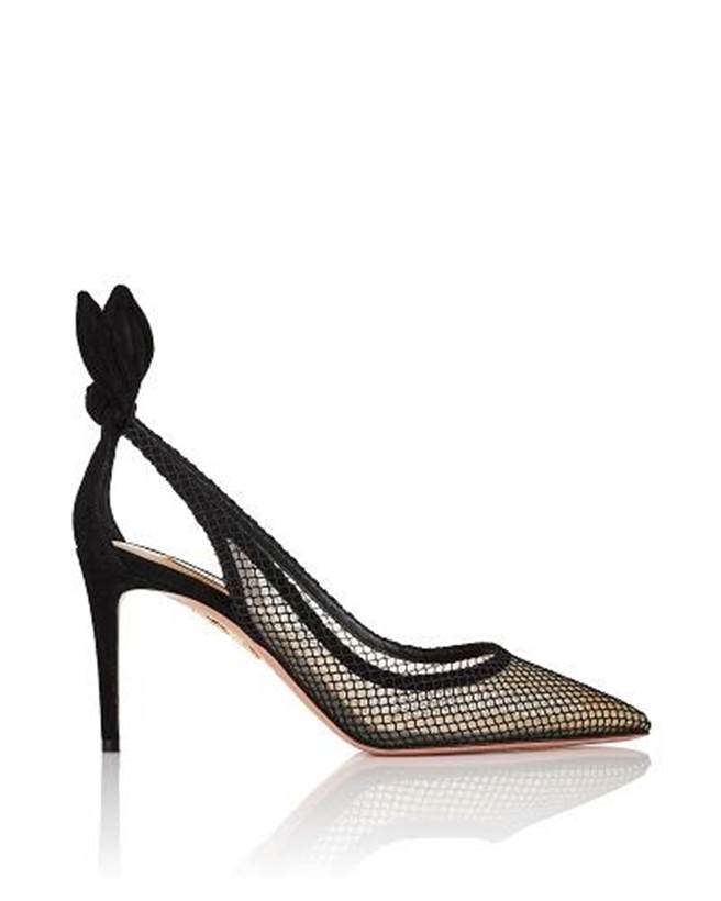 Aquazzura Bow Tie Mesh Black高跟鞋，建议售价3万3000元。（Aquazzura提供）