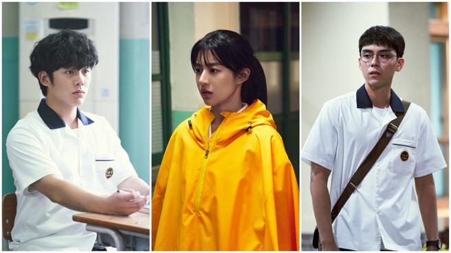 李正河（左圖起）、高允貞、金道勳因演出《異能》人氣水漲船高。（Disney+提供）