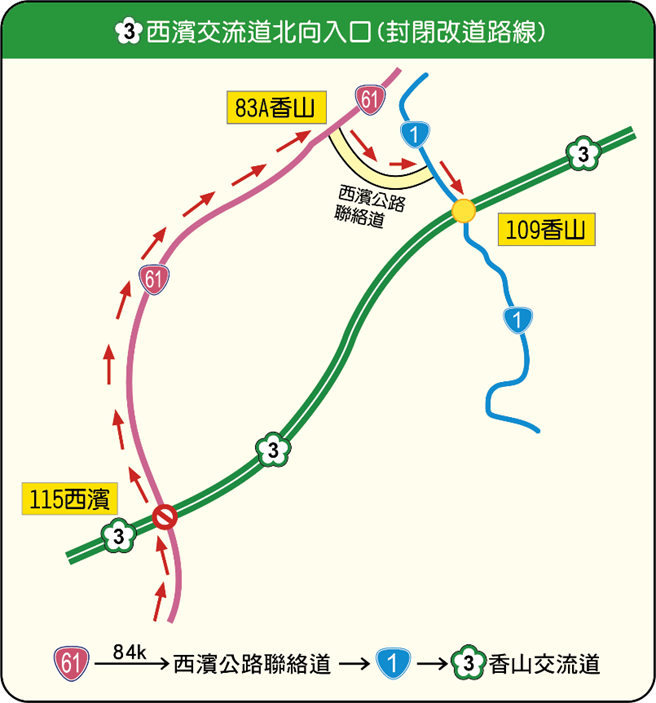 交通部高公局为中秋连假规划多项交通管制措施。（苗栗县警局提供／谢明俊苗栗传真）