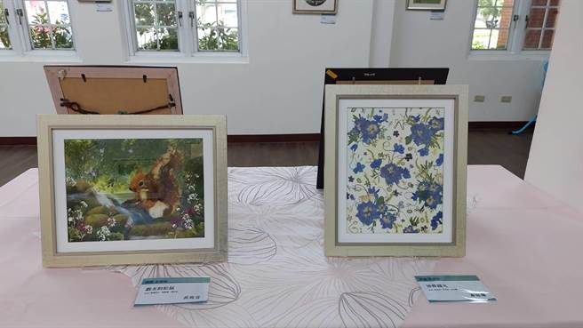 参加民眾将有机会欣赏约40位来自这3个国家的艺术家所呈现的押花作品。（士林区公所提供）