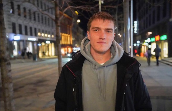 前瓦格纳佣兵麦维德夫，今年1月逃到挪威，之后又想返回俄罗斯，态度反覆而诡异。(图/路透社)