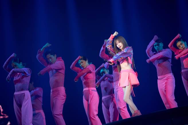 王心凌23日在台北小巨蛋舉辦「SUGAR HIGH演唱會」。（天晴娛樂提供）