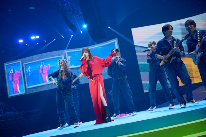 王心凌23日在台北小巨蛋举办「SUGAR HIGH演唱会」。（天晴娱乐提供）