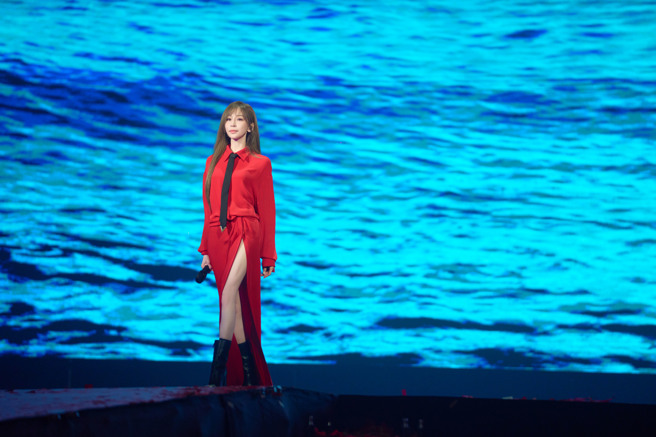 王心凌23日在台北小巨蛋举办「SUGAR HIGH演唱会」。（天晴娱乐提供）