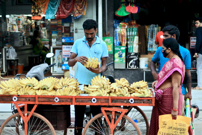 印度是全球最大的香蕉生产国与消费国。（示意图／shutterstock）