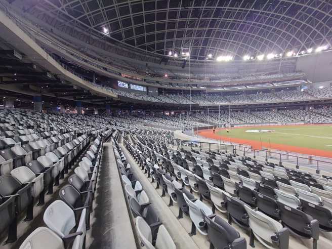 李四川公布了大巨蛋的内部照。（图 / 取自李四川脸书）