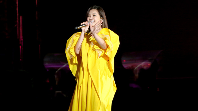 梁静茹再度演唱歌曲〈燕尾蝶〉。(图／中时资料照)