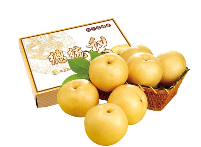 爱买量贩东势总统梨礼盒，880元。（爱买提供）