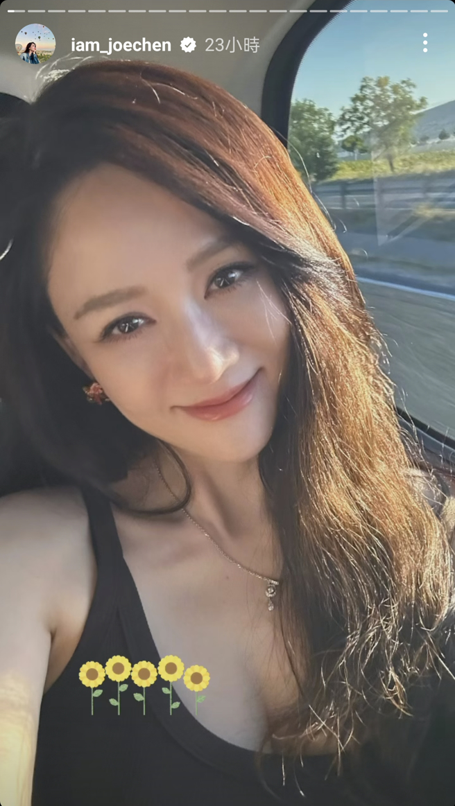 陈乔恩晒出近距离自拍。（图／iam_joechen Instagram）