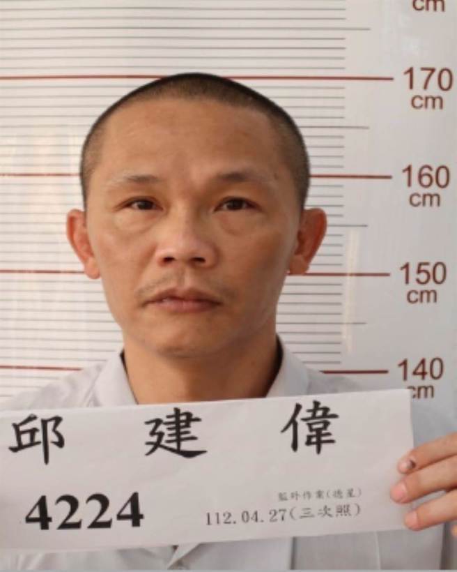 嘉义看守所受刑人邱建伟日前返家探亲，原预定24日下午3时收假返监，却逾期未归脱逃。（图／翻摄刑事局官网）