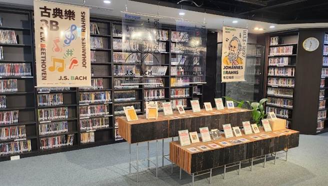 位于国家两厅院戏剧院的表演艺术图书馆，现正有两檔展览，带读者在阅读之外，听爵士乐和古典乐，寻找不一样的启发和感受不一样的心情状态。（国家两厅院提供／李欣恬台北传真）