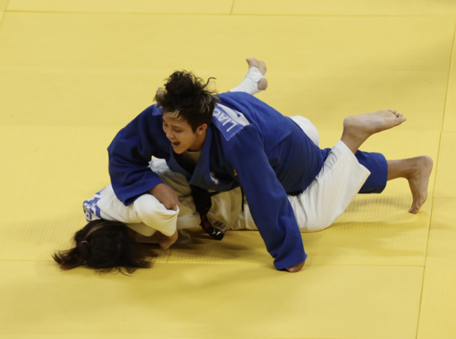中華隊柔道女將廖宇蓉。（中華奧會提供）