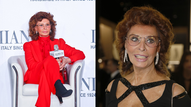 苏菲亚罗兰传出在家中摔倒。(图／中时资料照、美联社)