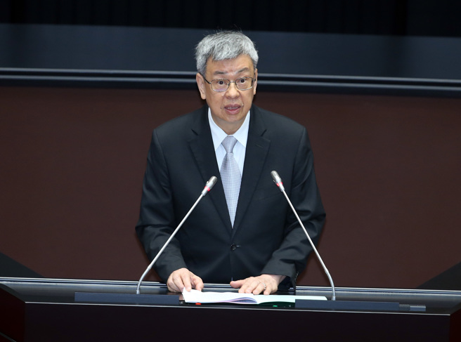行政院长陈建仁26日前往立法院施政报告并备询。（姚志平摄）