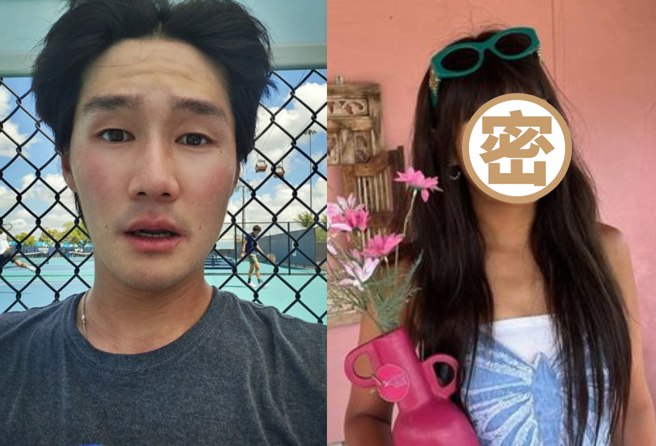 宥斌今年6月认爱小9岁网球选手权纯雨。（图／撷取自@iluvyub、@soonwookwon）