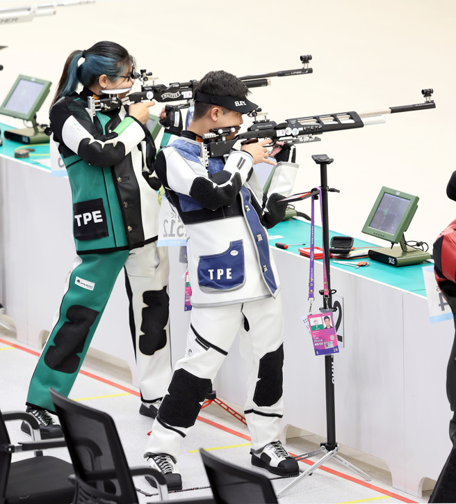 吕绍全／林颖欣。（中华奥会提供）