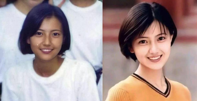 高圆圆高中时期美貌就相当惊人。（图／撷取自微博）