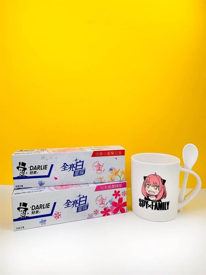在MOMO購買DARLIE好來指定品項，送馬克杯加湯匙組。（DARLIE好來提供／朱世凱台北傳真）