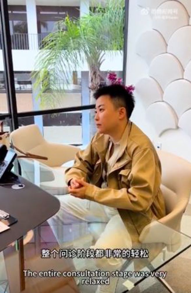 叶海洋在美国进行一连串检查。（图／翻摄自叶海洋微博）  