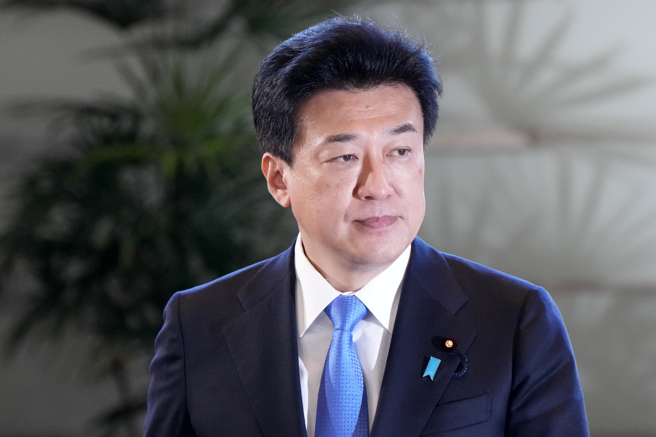 日本时事通信社今天报导，日本新任防卫大臣木原稔预计10月上旬进行上任后首度访美行程，将跟美国国防部长奥斯汀举行会谈。（图/美联社）