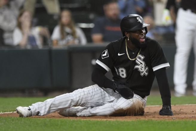 白袜猛将小罗伯特还有最后几场机会追上大谷翔平的44支全垒打。（美联社资料照）