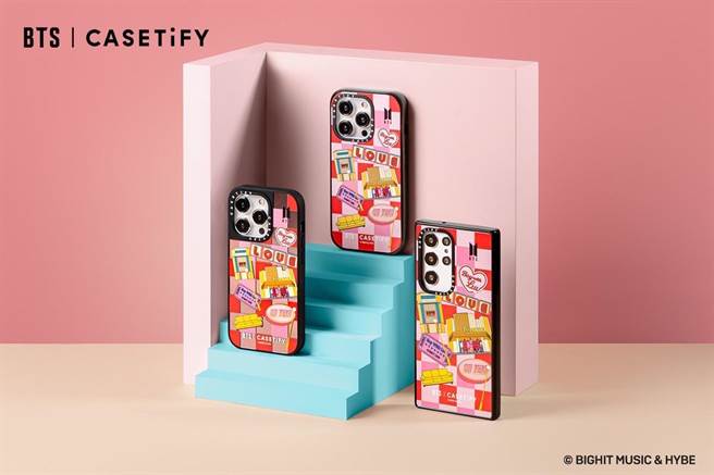 BTS ｜ CASETiFY 联名系列支援最新 iPhone 15 系列以及 Google Pixel 与 Samsung Galaxy 系列手机。（CASETiFY 提供）