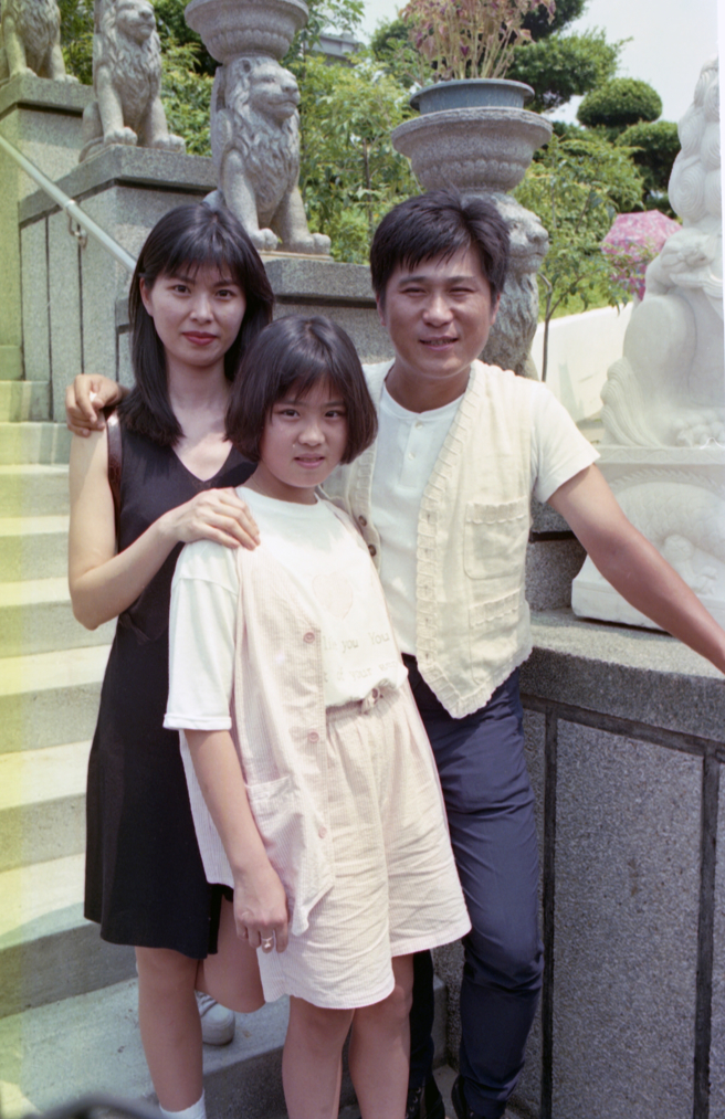 胡瓜（左起）、女兒小禎、妻子秀秀。（圖／中時資料照片）