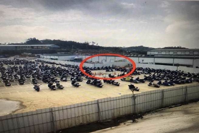 台积电12厂P8新建厂房停车场发生爆裂物爆炸案现场。（图 / 中时资料照）