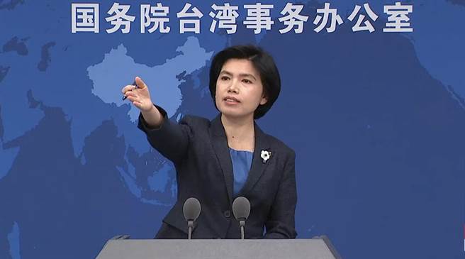 大陸國台辦發言人朱鳳蓮。（藍孝威攝）