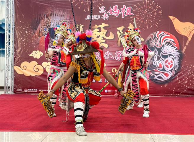 恩典妈祖艺阵文化季宣传活动。（苗栗县政府提供／李京升苗栗传真）