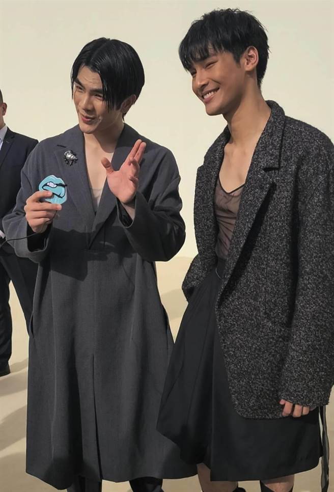 泰国巨星Mile、Apo也以品牌大使身份现身，粉丝为追星险瘫痪周边交通。（黄唯淯摄／黄唯淯巴黎传真）