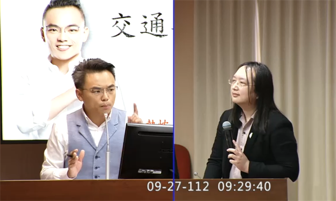 立委洪孟楷今质询问，数位部是否能提供协助，破获境外IP，但数位部长唐凤称，数位部不是司法检察机关，不可能直接对个案有这样的权限，令洪大怒直批唐凤「不是像太上皇一样，等别人来拜托你」。（翻摄自立法院官网直播）