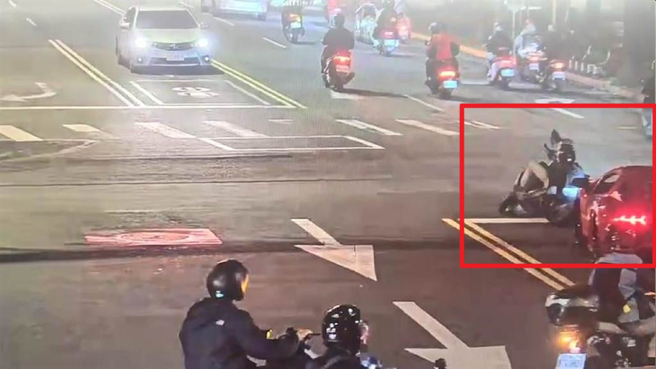 最有钱YTR「超哥」开超跑违规左转，撞倒骑机车的李姓学生。（警方提供）