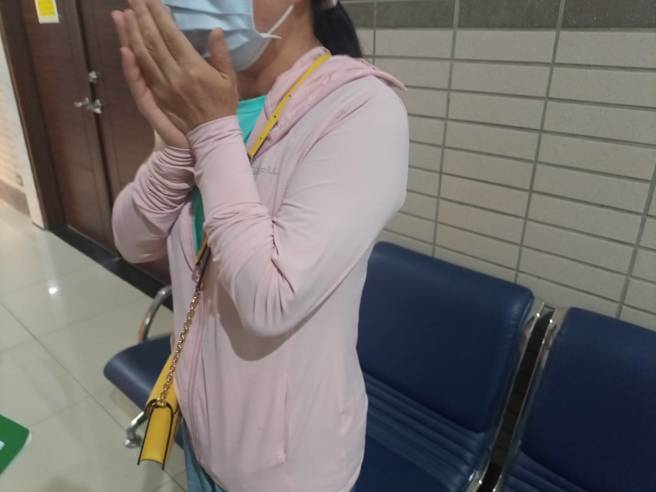 命丧火窟的林姓长媳母亲得知陈彦翔1审遭判死刑，当场痛哭。（邱立雅摄）