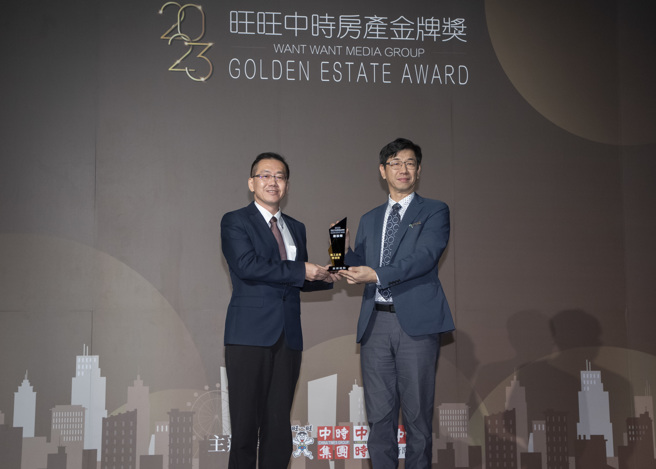 昇樺建設榮獲建設類《施工品質精湛獎》。(中時新聞網攝)