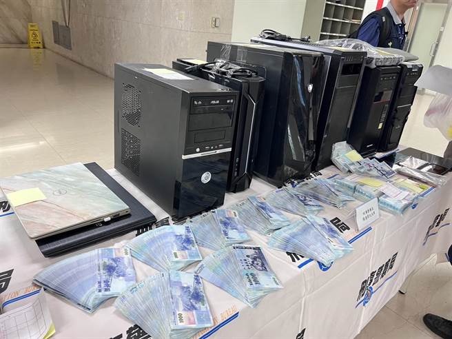 警方查获多起地下匯兑及赌博案件，查扣近3000万元。（林郁平摄）