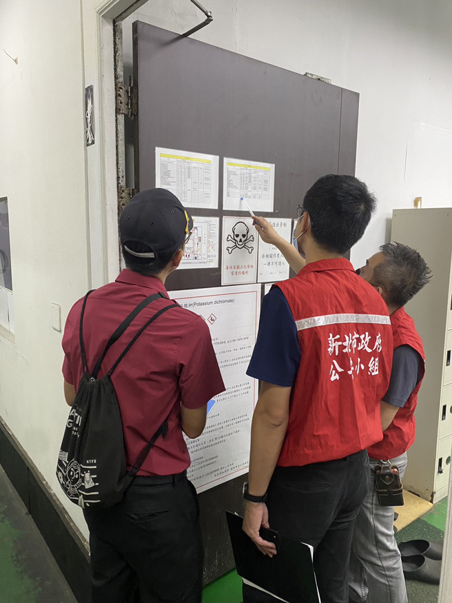 新北市于26日成立联合检查小组，针对新北公共危险物品场所进行联合查察。（图／新北消防局提供）