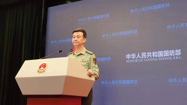 大陆国防部新闻发言人吴谦。（蓝孝威摄）
