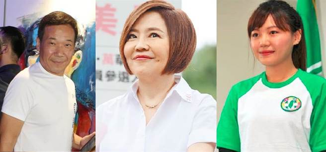 台北市中正万华区立委选举，国民党参选人锺小平(左)、无党籍参选人于美人(中)、民进党参选人吴沛忆(右)。（合成图／中时资料照、刘宗龙摄）