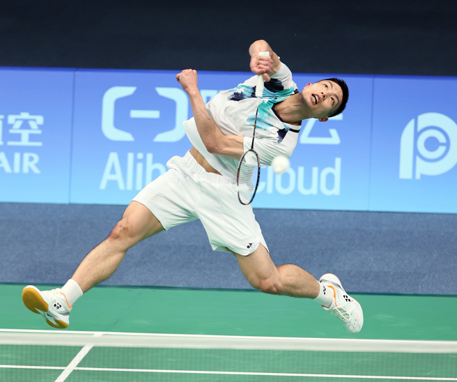 台灣羽球男單好手周天成，日本熊本羽球大師賽16強賽3局激戰晉級。（資料照／中華奧會提供）