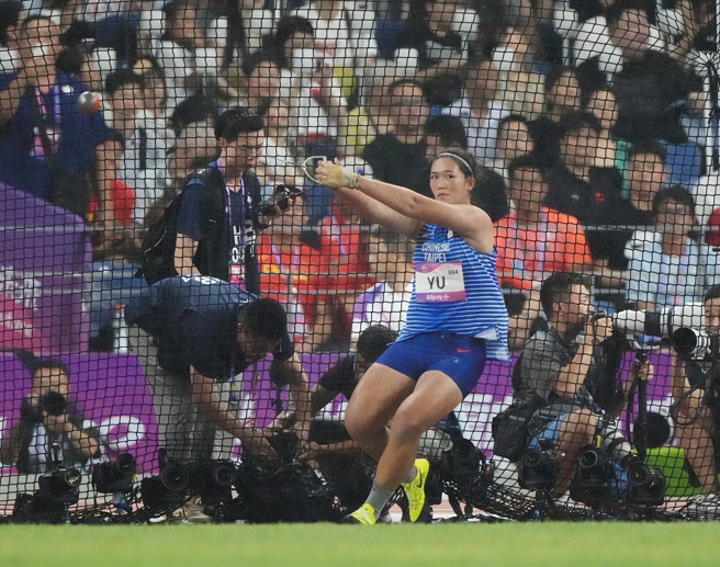 余雅倩在今年5月刷新全国纪录，可惜杭州亚运会上第四名与奖牌擦身而过。(中华奥会提供／黄邱伦传真)