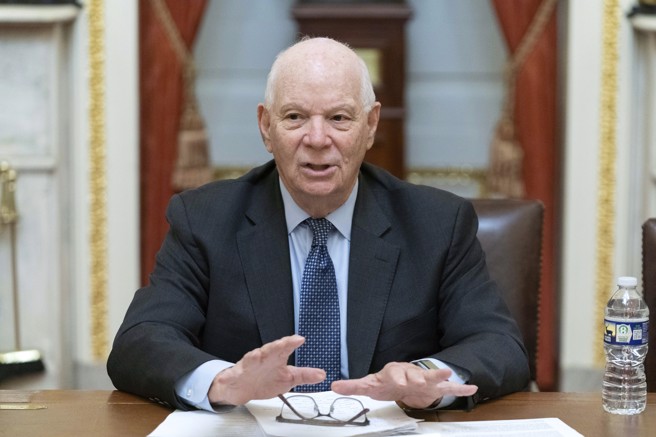 民主党籍资深联邦参议员卡定（Ben Cardin）。（图/美联社）
