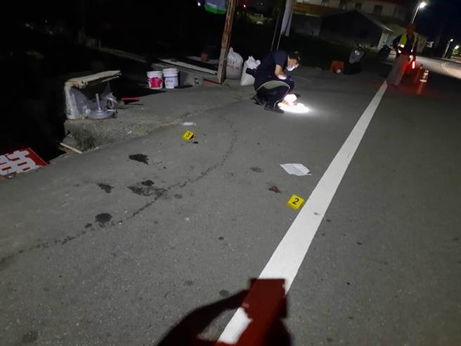 警方到场採证。（民眾提供／李京升苗栗传真）