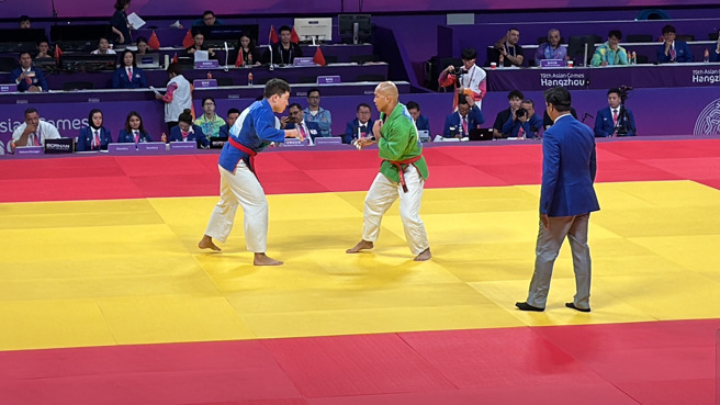 中华队好手黄君达勇闯克拉术4强赛（张凯凤教练提供）