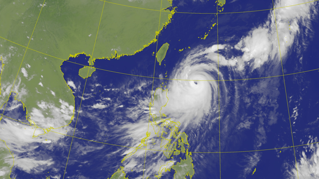 中度颱风小犬命名可爱，中央气象署表示，小犬是由日本命名，指的是天上88星座中的「小犬座」。（图／翻摄自中央气象署）