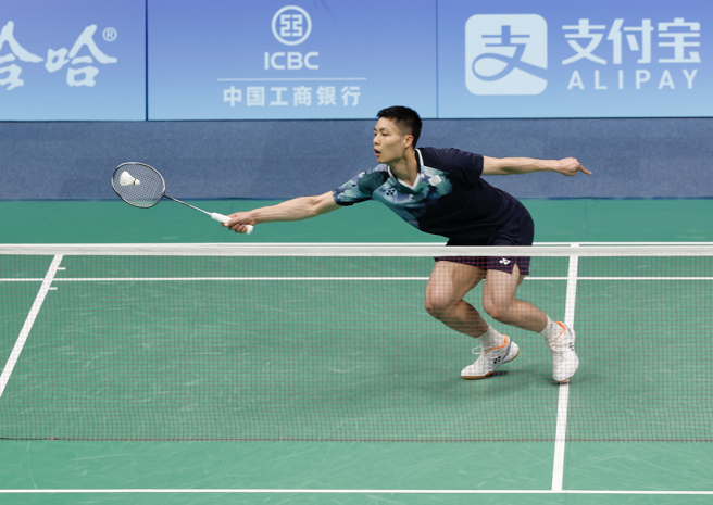 周天成在杭州亞運羽球男單止步8強、無緣獎牌。（資料照／中華奧會提供）
