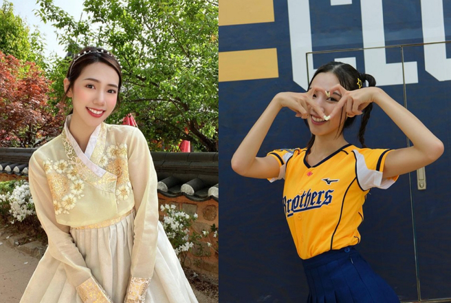 中信兄弟啦啦队「Passion Sisters」练习生夏蕾。（图／摘自林夏蕾Instagram）