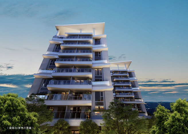 由101建筑大师李祖原操刀设计，有别以往风格，这次以白系当代建筑亮相，为水湳增添新气象。(图/业者提供)