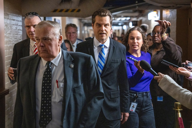 佛羅里達州聯邦眾議員蓋茨（Matt Gaetz）。(圖/ 路透社)