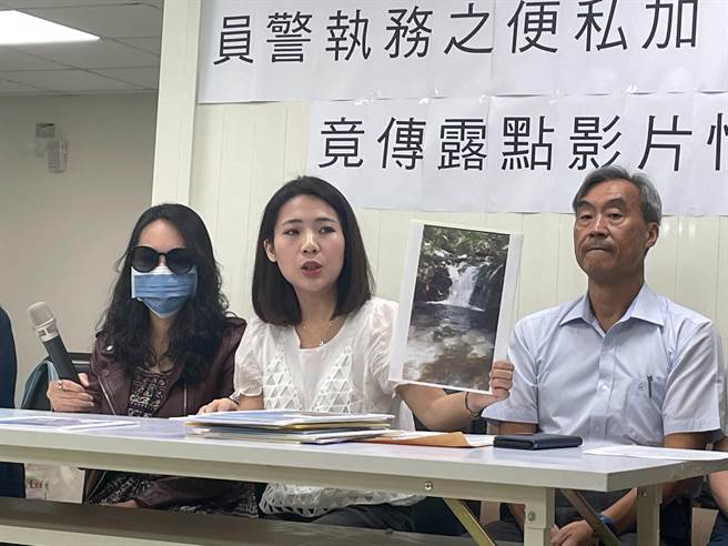H小姐因洗澡被偷拍报案，受理员警私下交换通讯软体，并寒暄与案情无关内容，且竟传「山上遛鸟」影片。（刘彦宜摄）